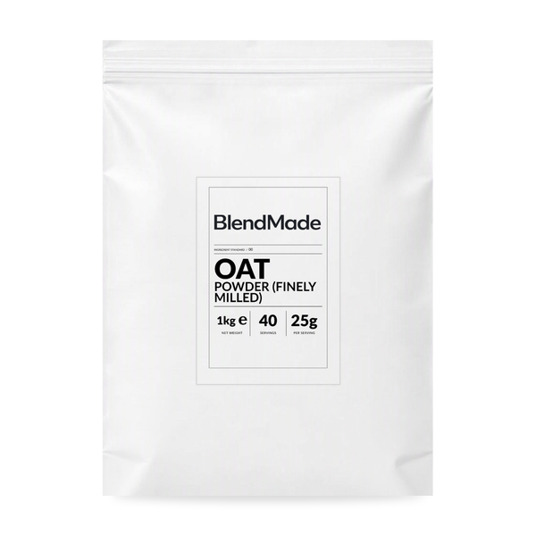 BlendMade SKU gallery - BM-OAT-POWDER-FINELY-MILLED-1KG | 01 | 735f6941443c | Oat Powder (Finely Milled) | Main pack shot