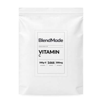 BlendMade SKU gallery - BM-VITAMIN-C-500G | 01 | d5fa703ed50a | Vitamin C | Main pack shot