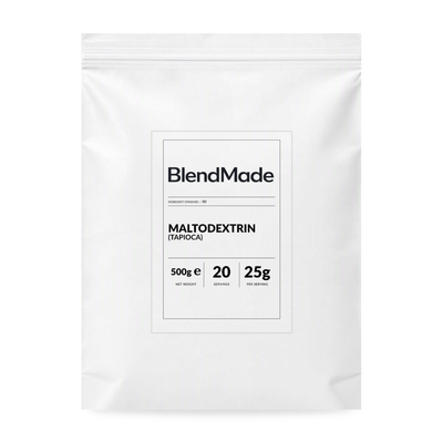 BlendMade SKU gallery - BM-MALTODEXTRIN-TAPIOCA-500G | 01 | 6699c09cd50b | Maltodextrin (Tapioca) | Main pack shot
