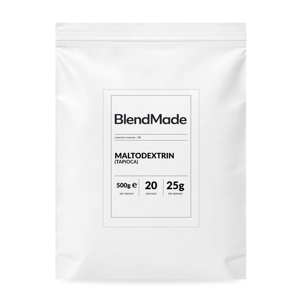BlendMade SKU gallery - BM-MALTODEXTRIN-TAPIOCA-500G | 01 | 6699c09cd50b | Maltodextrin (Tapioca) | Main pack shot