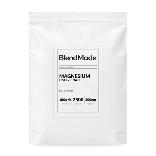 BlendMade SKU gallery - BM-MAGNESIUM-500G | 01 | 3c7ffff94a49 | Magnesium | Main pack shot